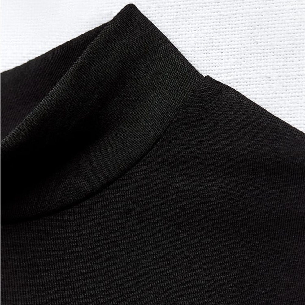NWOT Zara Cropped Mock Neck Top
Color: Black - Picture 7 of 11